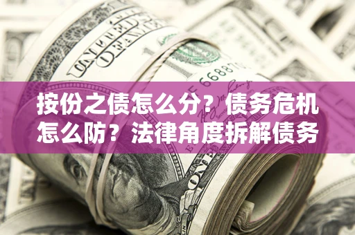 武汉按份之债怎么分？债务危机怎么防？法律角度拆解债务分配与风险自保指南