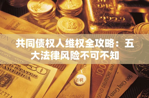 武汉共同债权人维权全攻略：五大法律风险不可不知