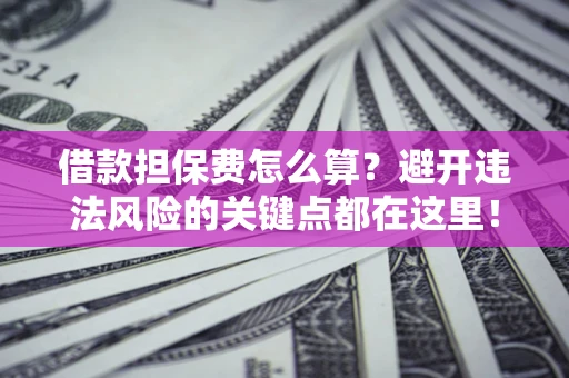 武汉借款担保费怎么算？避开违法风险的关键点都在这里！