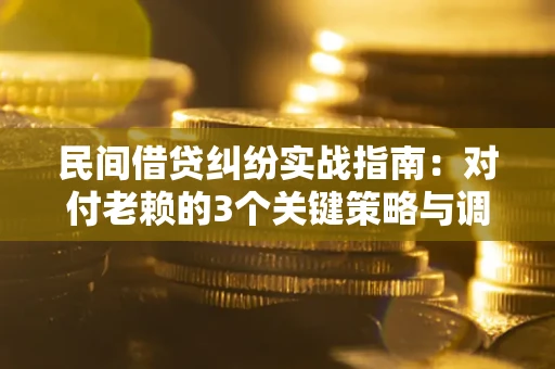 武汉民间借贷纠纷实战指南：对付老赖的3个关键策略与调解盲区解析