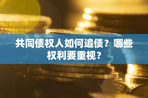 武汉共同债权人如何追债？哪些权利要重视？