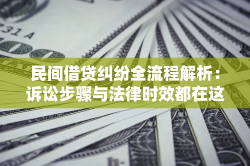 武汉民间借贷纠纷全流程解析：诉讼步骤与法律时效都在这儿了