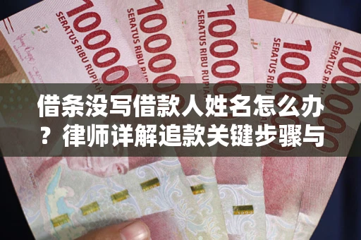 武汉借条没写借款人姓名怎么办？律师详解追款关键步骤与证据链构建