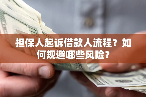 武汉担保人起诉借款人流程？如何规避哪些风险？