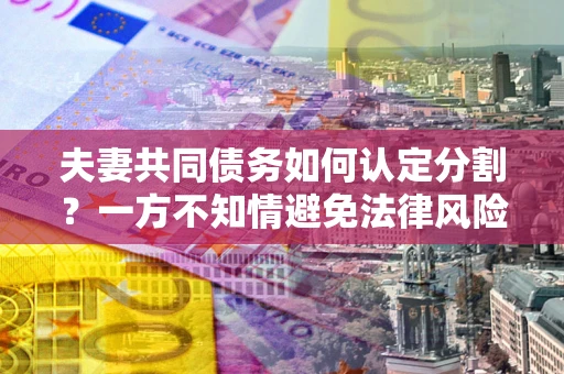 武汉夫妻共同债务如何认定分割？一方不知情避免法律风险必看！